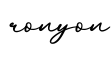 单词ronyon书写
