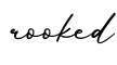 单词rooked书写
