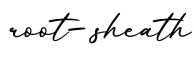 单词root-sheath书写