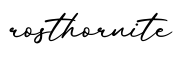 单词rosthornite书写
