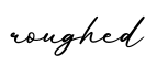 单词roughed书写