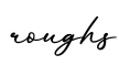 单词roughs书写