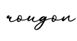 单词rougon书写