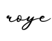 单词roye书写