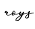 单词roys书写
