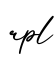 单词rpl书写