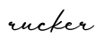 单词rucker书写