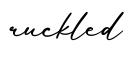 单词ruckled书写