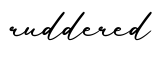 单词ruddered书写