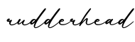 单词rudderhead书写