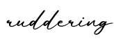 单词ruddering书写