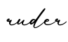 单词ruder书写