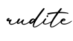单词rudite书写