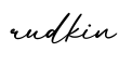 单词rudkin书写