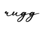单词rugg书写