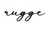 单词rugge书写