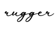 单词rugger书写