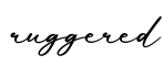 单词ruggered书写