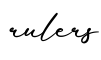 单词rulers书写