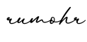单词rumohr书写