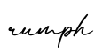 单词rumph书写
