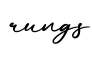 单词rungs书写