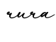 单词rura书写