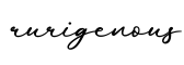 单词rurigenous书写