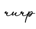 单词rurp书写