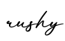 单词rushy书写