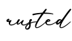 单词rusted书写