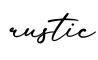 单词rustic书写