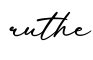 单词ruthe书写