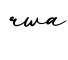单词rwa书写