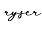 单词ryser书写