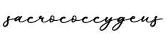 单词sacrococcygeus书写