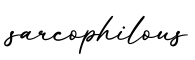 单词sarcophilous书写
