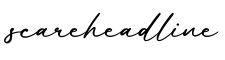 单词scareheadline书写
