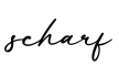 单词scharf书写