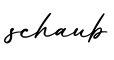 单词schaub书写