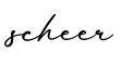 单词scheer书写