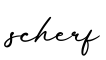 单词scherf书写