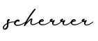 单词scherrer书写