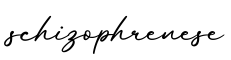单词schizophrenese书写