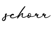 单词schorr书写