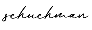 单词schuchman书写