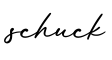 单词schuck书写