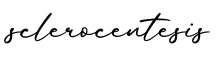 单词sclerocentesis书写