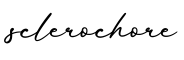 单词sclerochore书写