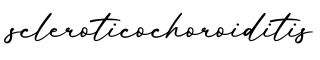 单词scleroticochoroiditis书写